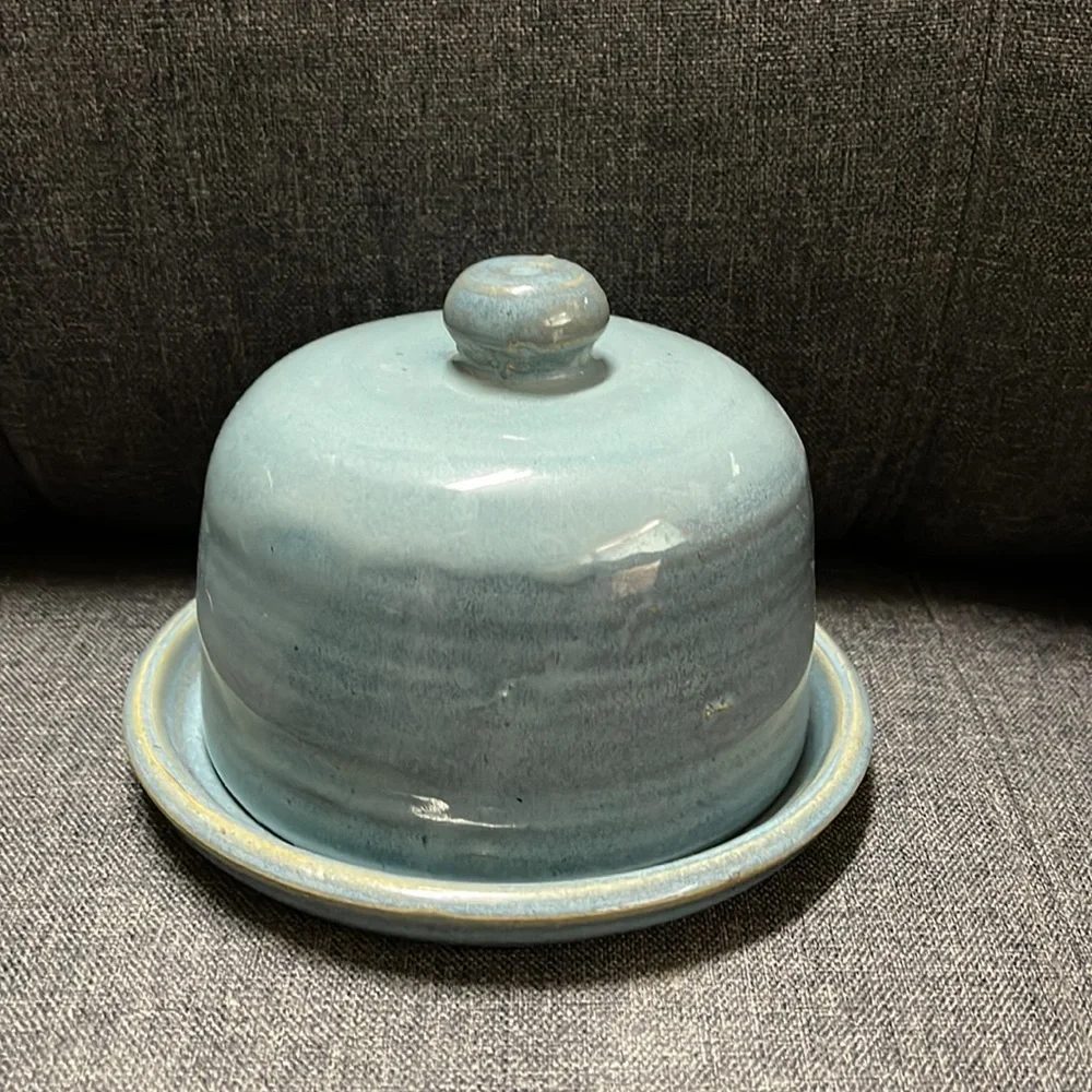 Black Oak Art Butter Dish